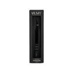 Пінцет професійний для нарощування вій VILMY (прямий) V-13b Black