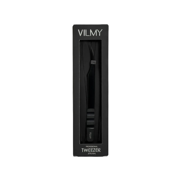 Пінцет професійний для нарощування вій VILMY (прямий) V-13b Black Пінцет професійний для нарощування вій VILMY (прямий) V-13b Black