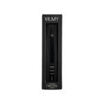 Пінцет професійний для нарощування вій VILMY (прямий) V-14b Black