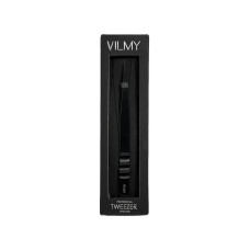 Пінцет професійний для нарощування вій VILMY (прямий) V-14b Black