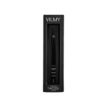 Пінцет професійний для нарощування вій VILMY (прямий) V-14b Black