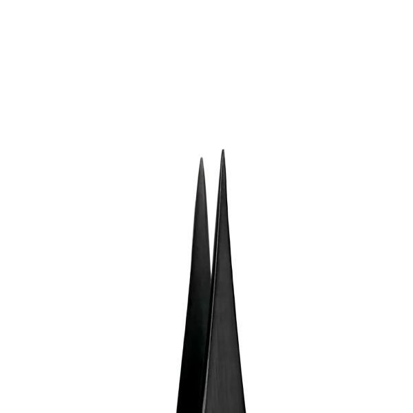 Пінцет професійний для нарощування вій VILMY (прямий) V-14b Black