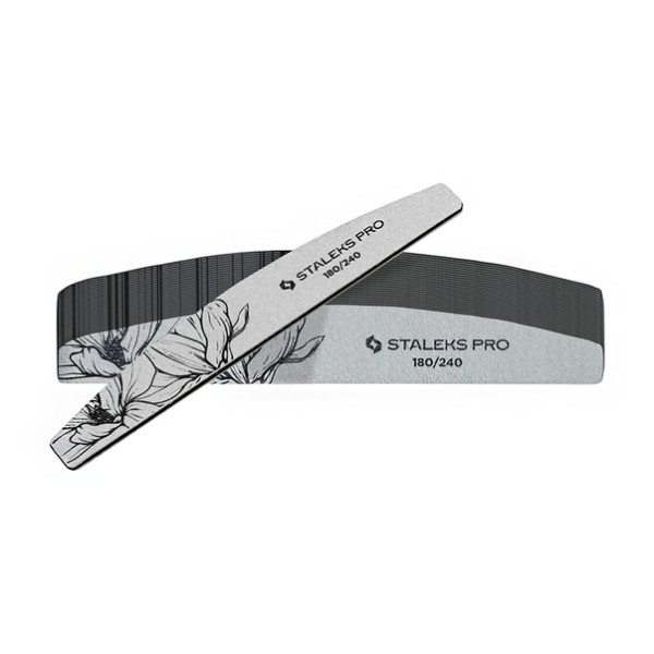 Пилка для нігтів мінеральна STALEKS PRO EXPERT 40 180/240 грит (півмісяць) Пилка для нігтів мінеральна STALEKS PRO EXPERT 40 180/240 грит (півмісяць)