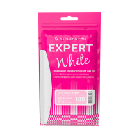 Сменные белые файлы для пилы полумесяц на мягкой основе 180 грит STALEKS PRO EXPERT 40, 30 шт