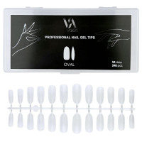 Типси для нарощення нігтів Valeri Professional  Nail Gel Tips "Oval" (240 шт)
