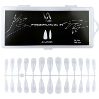 Типси для нарощення нігтів Valeri Professional  Nail Gel Tips "Almond" (240 шт)