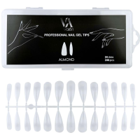 Типси для нарощення нігтів Valeri Professional  Nail Gel Tips "Almond" (240 шт)