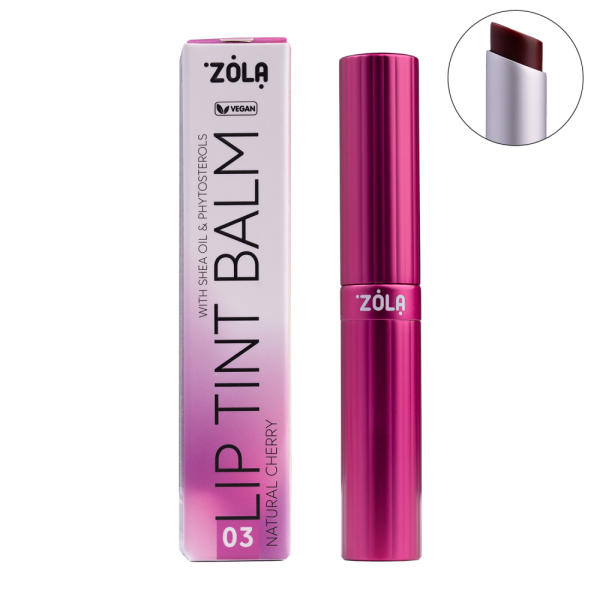 Бальзам оттеночный для губ ZOLA Lip Tint Balm - 03 Cherry Natural