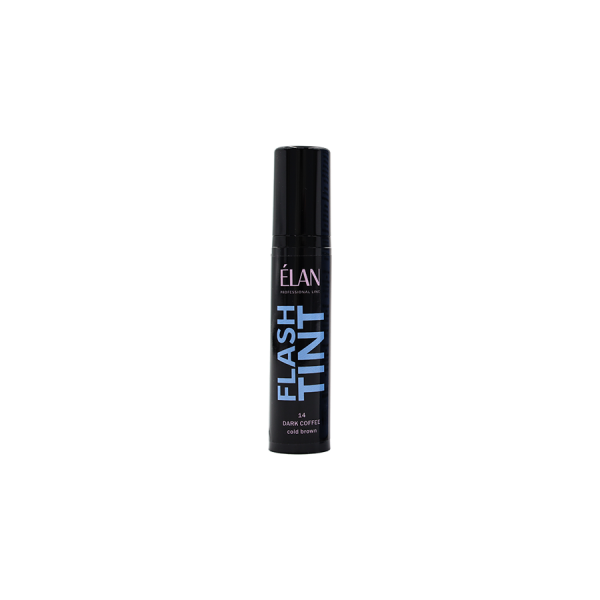 Фарба для брів і вій ELAN "Flash Tint" — 14 Dark Coffee (cold brown), 10 мл