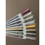 Гель-лак Moon Full color Gel polish №323 серебристо-бежевый с разноцветным глитером, 8 мл