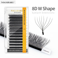Вії Nagaraku (8D) — вигин C 0.07 MIX (8-15 мм) Нагараку пучки мікс