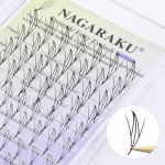 Вії Nagaraku Fairy Air Series - вигин C 0.07 MIX (8-15 мм) Нагараку Фея мікс