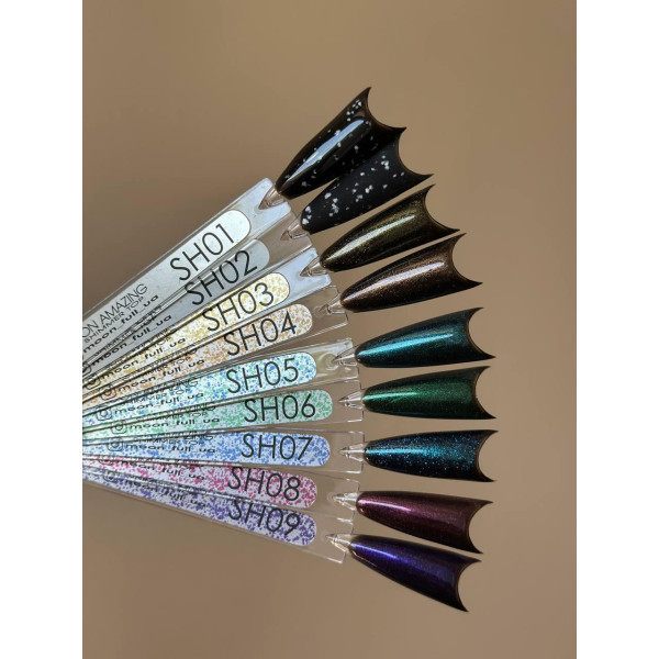 Топ для гель-лаку з шиммером - Moon Full Amazing Shimmer Top №SH03, 12 мл Топ для гель-лаку з шиммером - Moon Full Amazing Shimmer Top №SH03, 12 мл