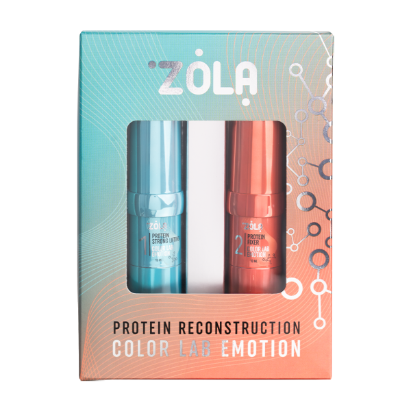 Набір складників для ламінування ZOLA EMOTION COLOR LAB BROW&LASH PROTEIN RECONSTRUCTION SYSTEM
