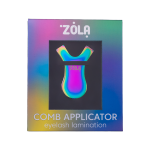 Аплікатор-гребінь для ламінування вій металевий ZOLA, райдужний