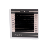 Вії Design Lashes 0,10 C - 7 мм (10 ліній) окрема довжина (пошкоджена упаковка)