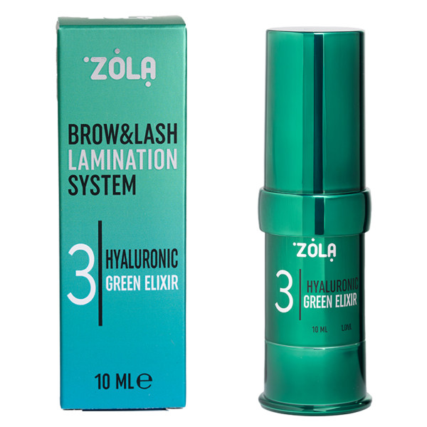 Складник для ламінування Zola Color Lab 03 Hyaluronic Green Elixir Складник для ламінування Zola Color Lab 03 Hyaluronic Green Elixir