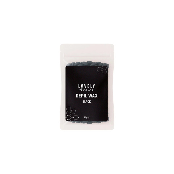 Віск для депіляції брів та обличчя Lovely Brows 25 г - чорний Віск для депіляції брів та обличчя Lovely Brows 25 г - чорний