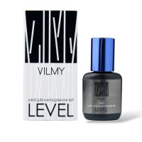 Клей для нарощування вій Level Vilmy, 10 мл (0,5 сек), чорний