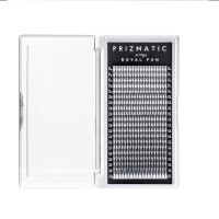 Пучки вій на стрічці чорні PRIZMATIC Wings Royal Fan - SCULPTOR mix L 0,05 (8-14), 20 ліній Скульптор Пір'я