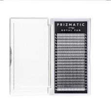 Пучки ресниц на ленте черные PRIZMATIC Wings Royal Fan - SCULPTOR mix C 0,05 (8-14), 20 линий Скульптор Перья