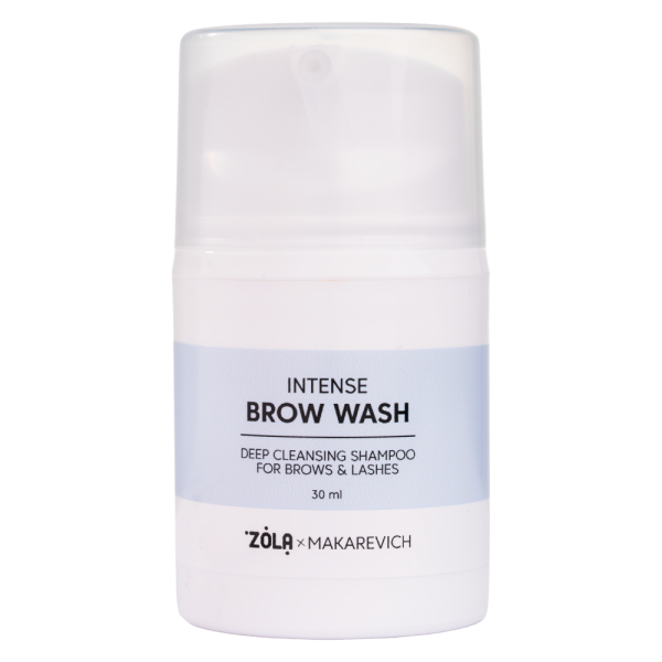 Шампунь, піна, мус глибокої очистки для брів та вій ZOLA x Makarevich Intense Brow Wash, 30 мл