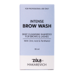 Шампунь, піна, мус глибокої очистки для брів та вій ZOLA x Makarevich Intense Brow Wash, 30 мл