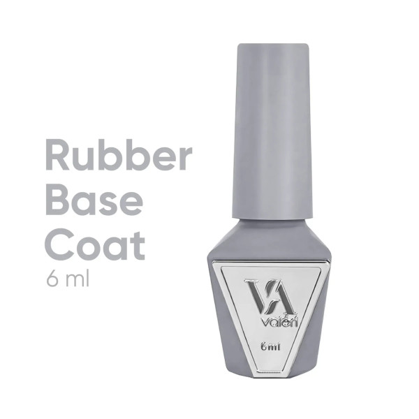 База для нігтів Rubber base Valeri, 6 мл (прозора)