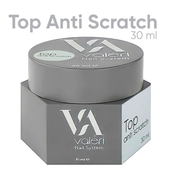 Топ для нігтів Top Anti-Scratch Valeri, 30 мл Топ для нігтів Top Anti-Scratch Valeri, 30 мл