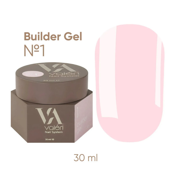 Моделюючий гель Valeri Builder Gel №1 Nude, 30 мл Моделюючий гель Valeri Builder Gel №1 Nude, 30 мл