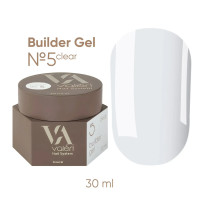 Моделюючий гель Valeri Builder Gel №5 Clear, 30 мл