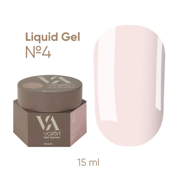 Моделюючий рідкий гель Valeri Liquid Gel №004, 15 мл Моделюючий рідкий гель Valeri Liquid Gel №004, 15 мл