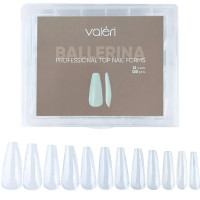 Форми верхні для нарощення нігтів Valeri Professional Top Nail Forms "BALLERINA" (120 шт)