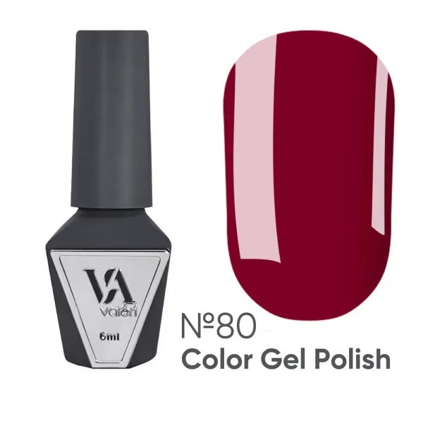 Гель-лак для ногтей Valeri Color Gel Polish №080, 6 мл