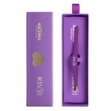 Пінцет для брів скошений Lendi Magical Glow(Магічне Сяйво)