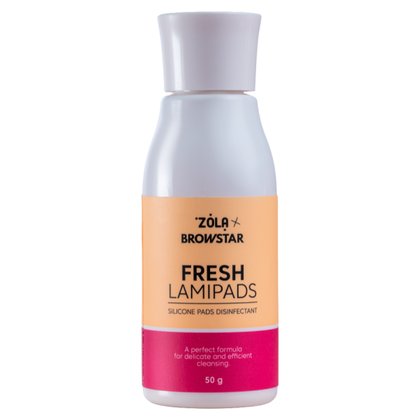 Дезинфицирующее средство для силиконовых валиков ZOLA x Browstar Fresh Lamipads, 50 мл