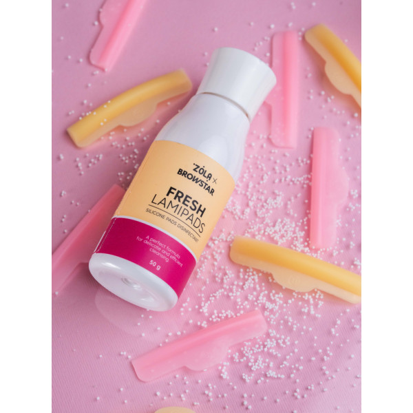 Дезінфікуючий засіб для силіконових валиків ZOLA x Browstar Fresh Lamipads, 50 мл Дезінфікуючий засіб для силіконових валиків ZOLA x Browstar Fresh Lamipads, 50 мл