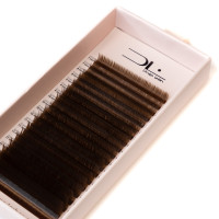 Вії Design Lashes Mix темний шоколад 0,07 M - 7-14 мм (20 лінії) мікс