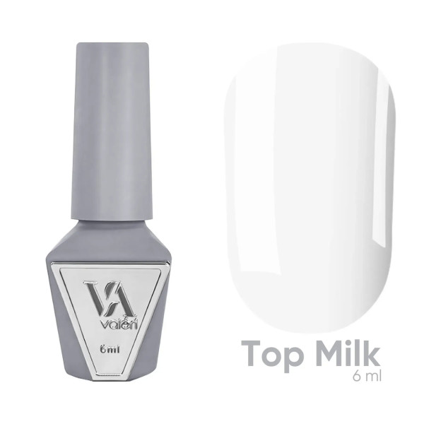Топ для нігтів Top Milk Valeri, 6 мл Топ для нігтів Top Milk Valeri, 6 мл
