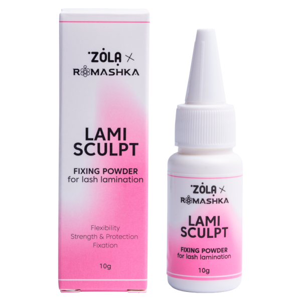 Фіксуюча пудра для ламінування вій ZOLA x Romashka LamiSculpt, 10 г