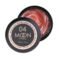 Полигель для наращивания ногтей Moon Full Poly Gel No 04 Натуральный, 30 мл