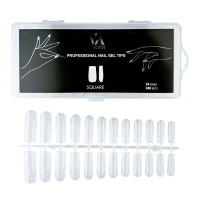 Типси для нарощення нігтів Valeri Professional  Nail Gel Tips "Square" (240 шт)