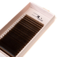 Вії Design Lashes Mix темний шоколад 0,10 M - 7-14 мм (20 лінії) мікс