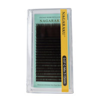 Вії Nagaraku Premium Mix (темно-коричневий) 0.07C Нагараку мікс (20 ліній)