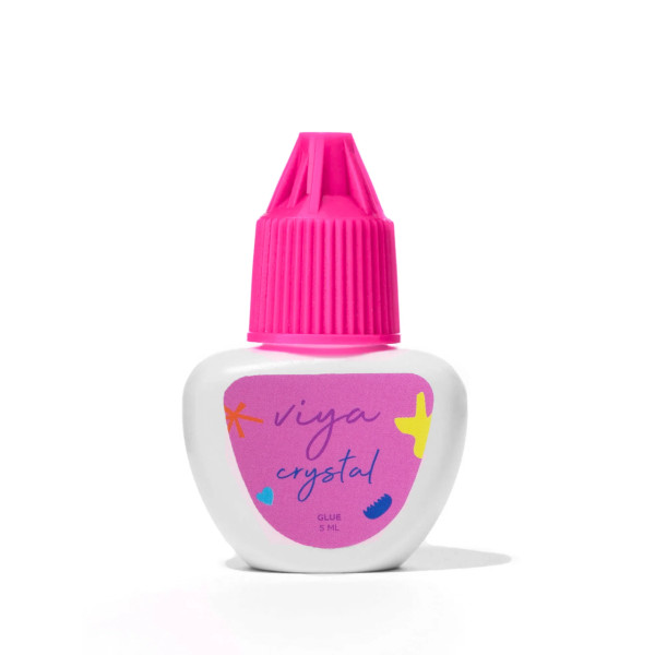 Клей для нарощування вій VIYA Crystal, 5 мл (0,5 сек), прозорий Клей для нарощування вій VIYA Crystal, 5 мл (0,5 сек), прозорий