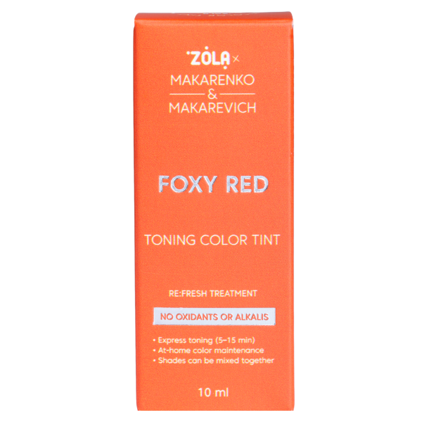 Тонуюча фарба ZOLA x Makarenko x Makarevich Toning Color Tint Foxy Red, 10 мл
