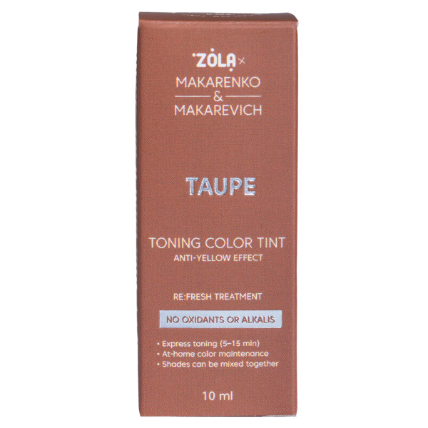 Тонирующая краска ZOLA x Makarenko x Makarevich Toning Color Tint Taupe, 10 мл Тонирующая краска ZOLA x Makarenko x Makarevich Toning Color Tint Taupe, 10 мл