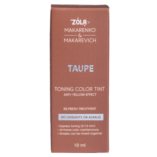 Тонирующая краска ZOLA x Makarenko x Makarevich Toning Color Tint Taupe, 10 мл