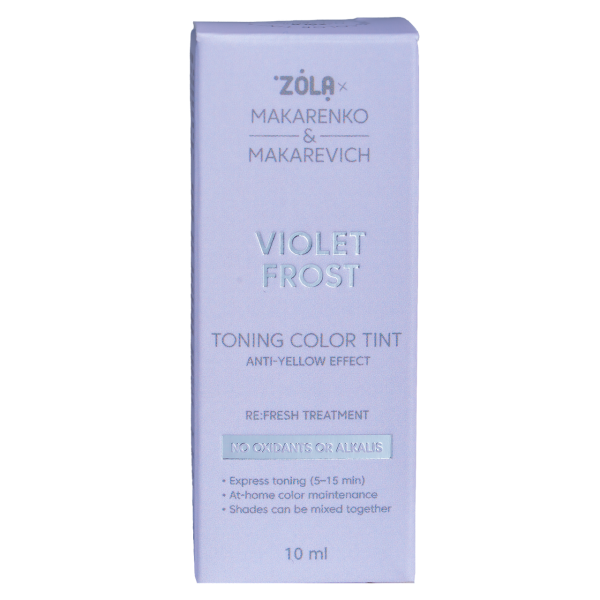 Тонуюча фарба ZOLA x Makarenko x Makarevich Toning Color Tint Violet Frost, 10 мл