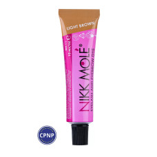 Фарба для брів та вій Nikk Mole, тон Світло-коричневий - Light brown, 15 мл